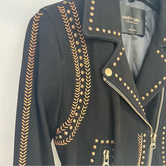 Nasty Gal Suede Moto Jacket - Picture 6 of 11